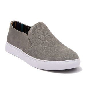 Robert Graham Cormac Grey Slip-on Sneakers (Sz 9)